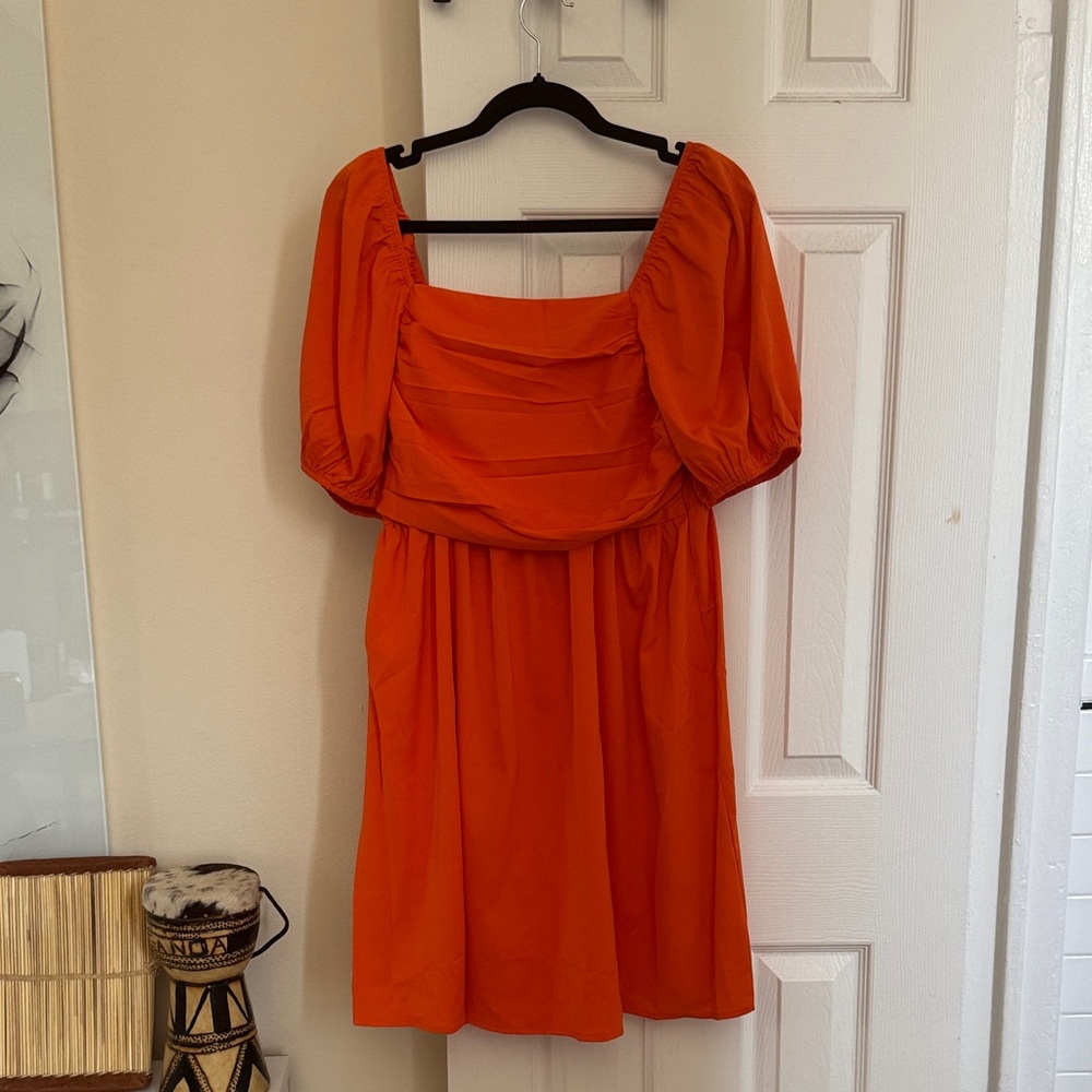 Elegant Orange Dress